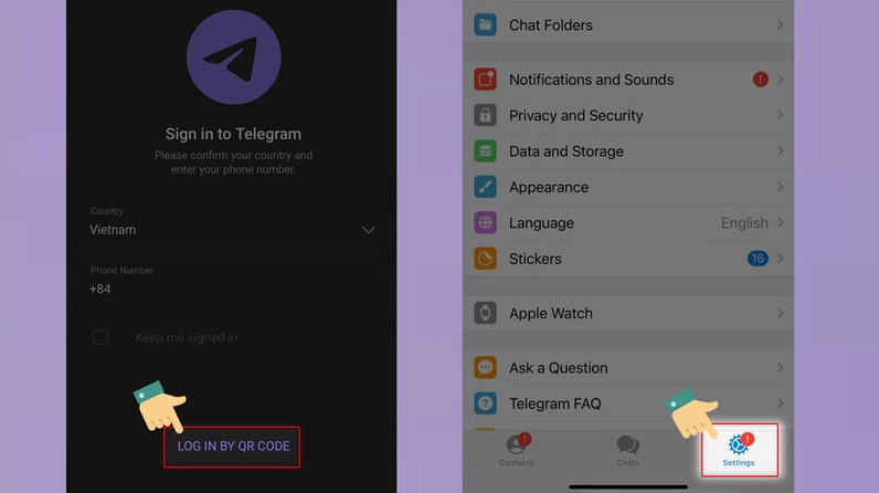 Các phương pháp đăng ký và đăng nhập Telegram không cần số điện thoại