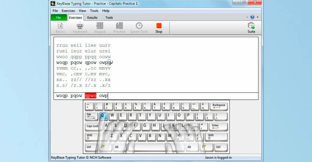 Game tập đánh máy KeyBlaze Typing Tutor
