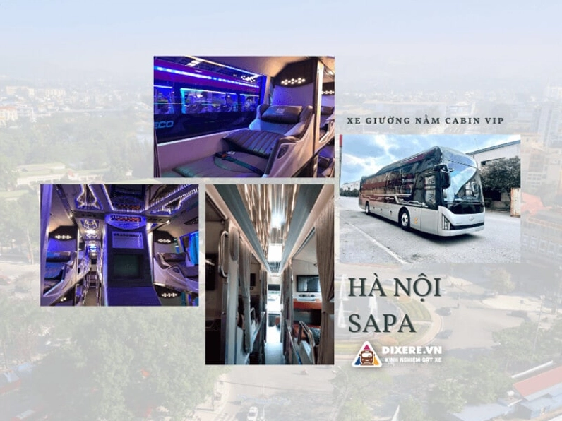 Nội thất xe giường nằm tiện nghi, phục vụ hành khách trên các tuyến đường dài