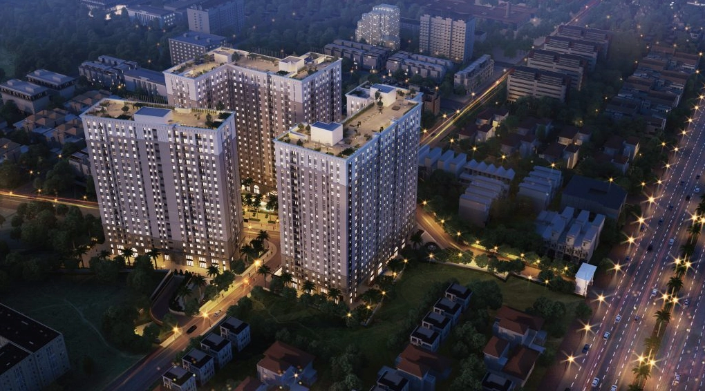 Phối cảnh ban đêm dự án Phú Thọ DMC - Nhà ở xã hội 324 Lý Thường Kiệt Quận 10