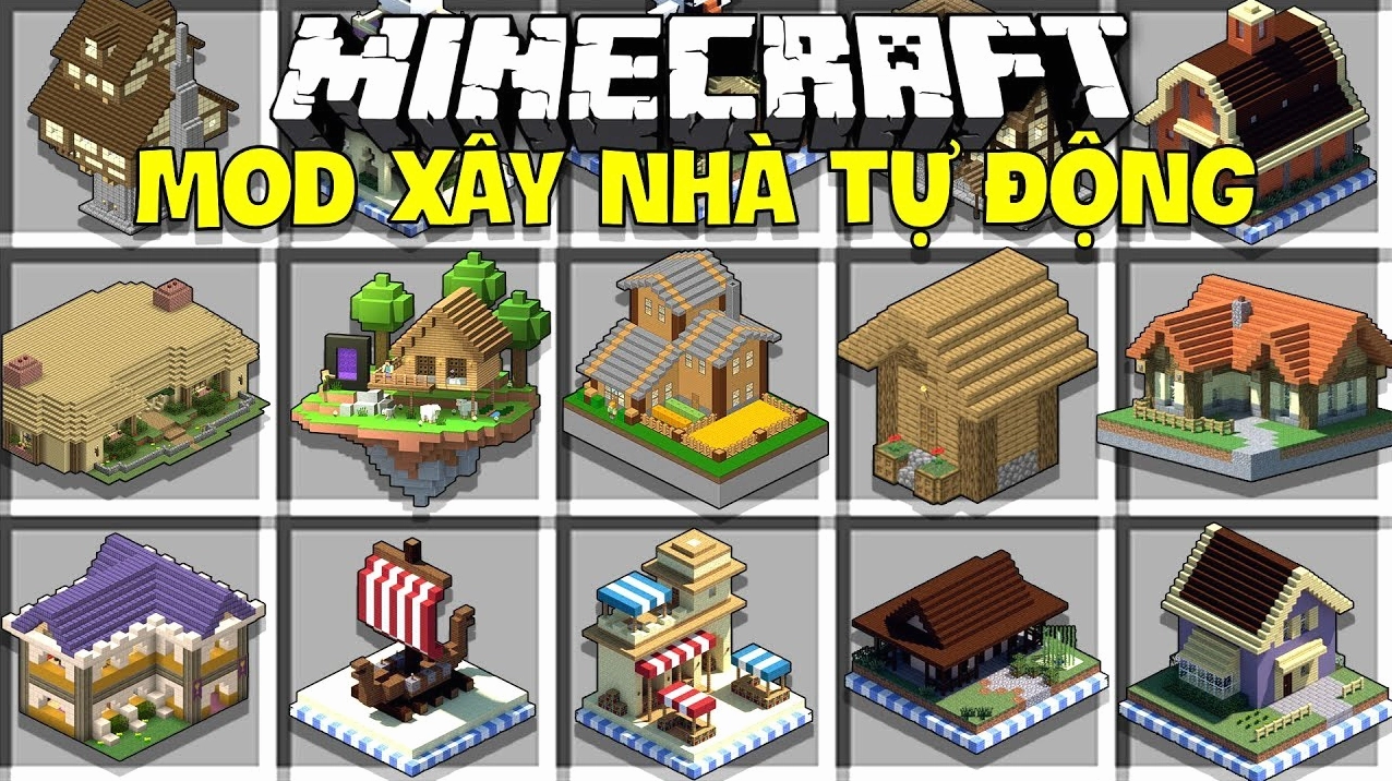 Tính năng đặc biệt của các mod xây nhà trong Minecraft