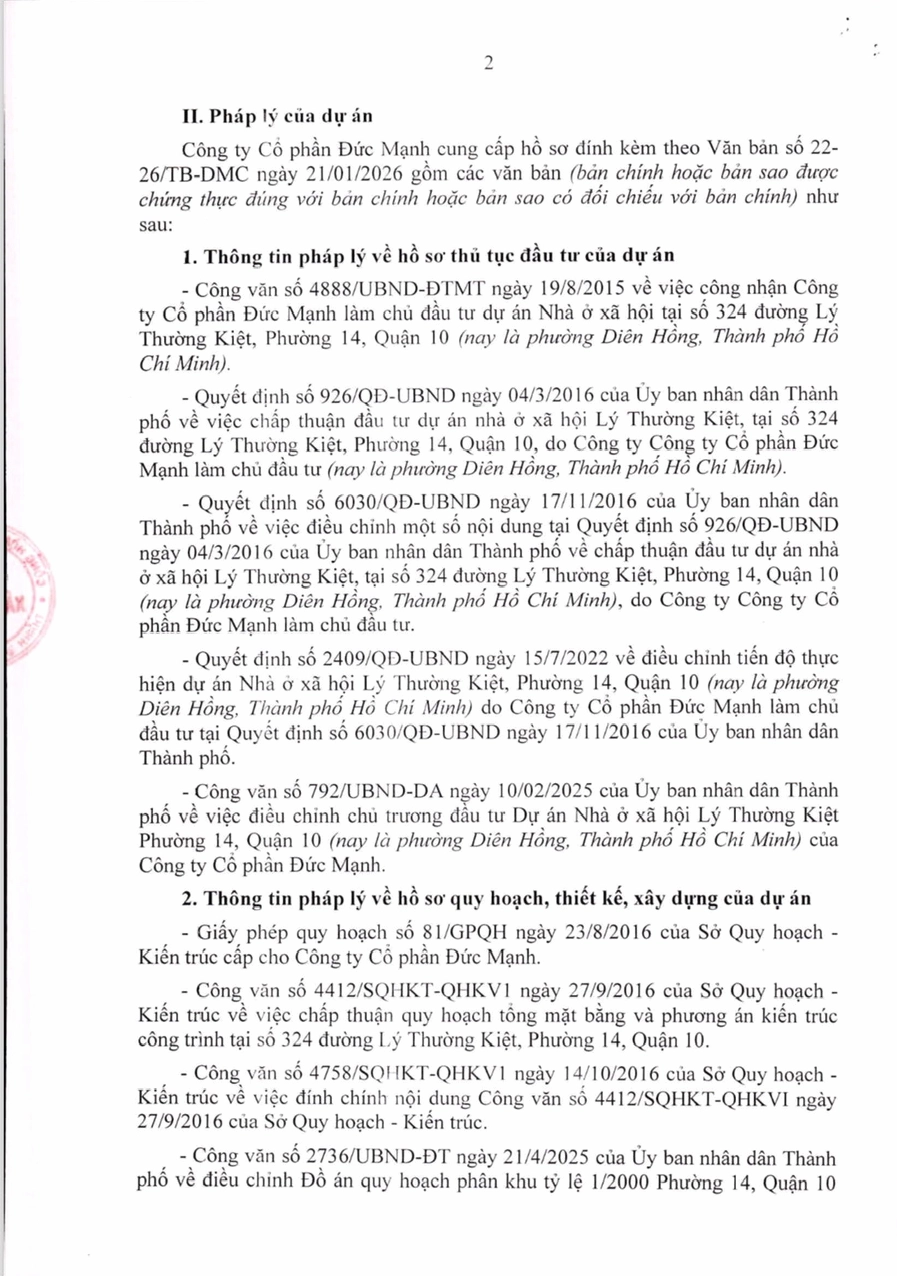 Tổng quan kiến trúc Dự án Nhà ở xã hội 324 Lý Thường Kiệt của Đức Mạnh Group