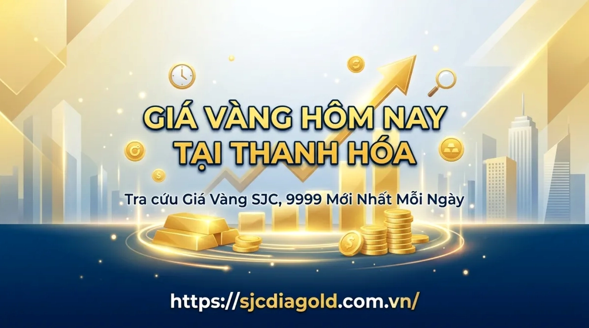 Bảng giá vàng hôm nay tại Thanh Hoá cập nhật mới nhất