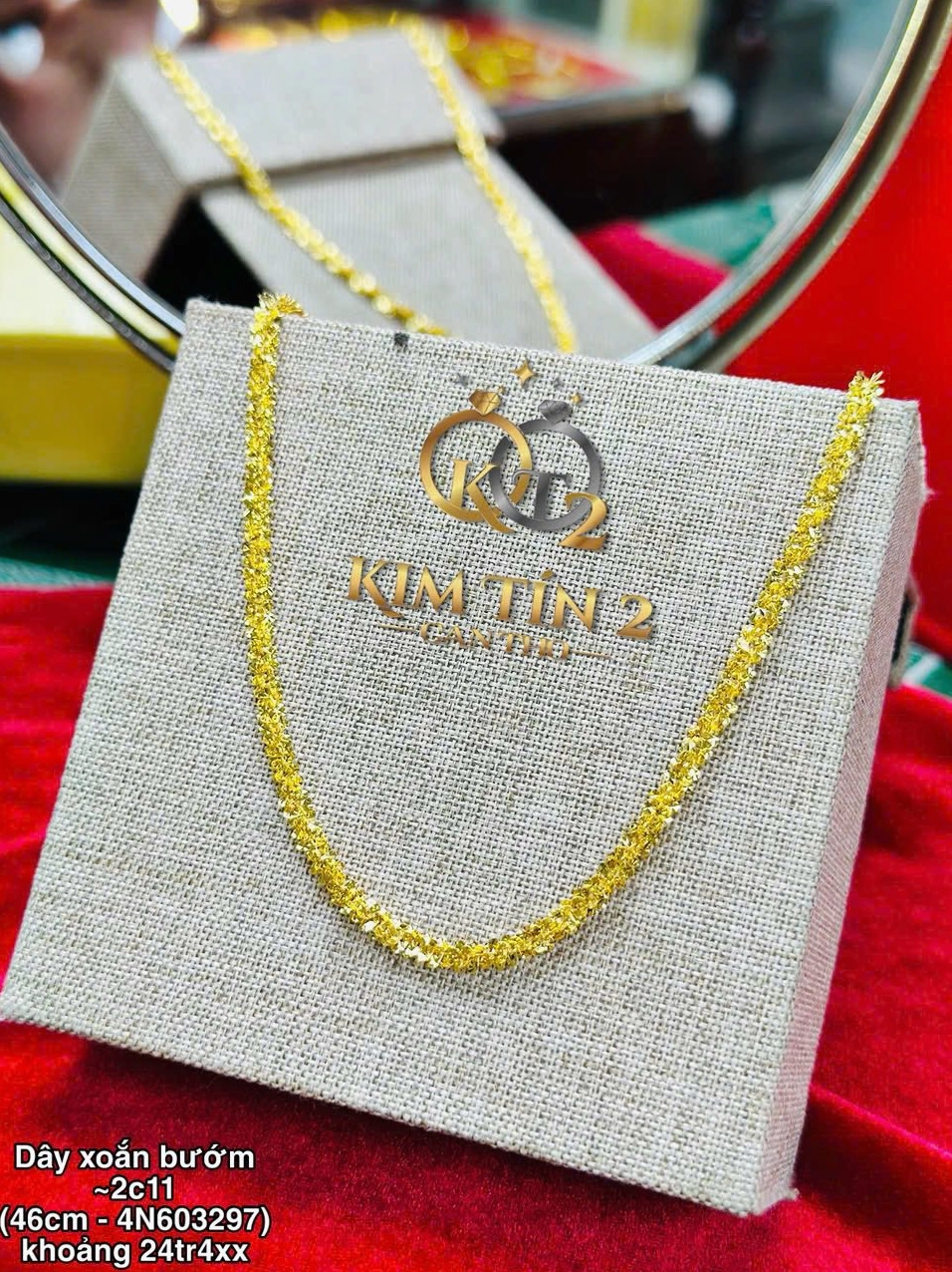 Dây Chuyền Xoắn Bướm 2 Chỉ